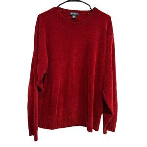 Nautica Red Crewneck Long Sleeve Sweater XL